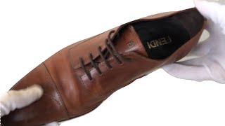 Fendi Leather Dress Shoes Brown Men  eBay [upl. by Eilerua]