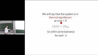 Mark Srednicki  Quantum Chaos and the Foundations of Statistical Mechanics [upl. by Seagraves]