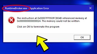 Fix Runtimebrokerexe Error in Windows 10 [upl. by Nada]