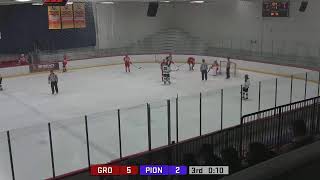 Pioneer Mens Varsity Hockey vs Grosse Ile 122023 [upl. by Atteuqihc]