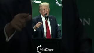 Trump mocks Kamala Harris name [upl. by Ahtibat]