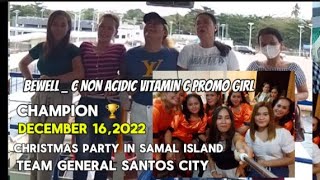 BEWELL  C NON ACIDIC VITAMINS C PROMOTION Christmas party in Samal island [upl. by Felton]