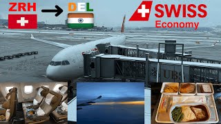 The SWISS A330 Economy Class Experience to Delhi [upl. by Warford]