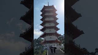 A 7 storeyPagoda at Chinese Garden shortvideo youtubeshorts shortsfeed [upl. by Melessa110]