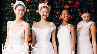 Lela Roses Wedding Dresses  Spring 2018  BRIDES [upl. by Roanna]