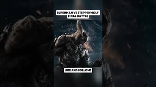 Black Superman Vs Steppenwolf FinalBattle  Snyder Cut Justice League movie releasethesnydercut [upl. by Andris]