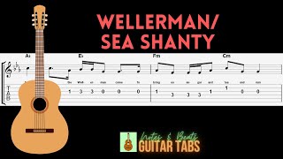 Nathan Evans Wellerman – Sea Shanty no capo GUITAR TAB [upl. by Sundstrom]