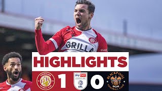 Stevenage 10 Blackpool  Sky Bet League One highlights [upl. by Naitsirhc726]