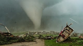 Violent Tornado Outbreak Houses Leveled in Iowa CLOSE RANGE VIDEO 4K [upl. by Merrile]