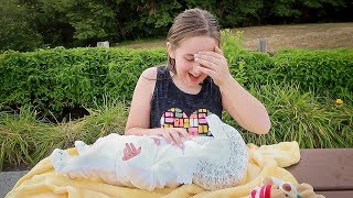 Real Reborn Baby Unboxing Madison Gets a NEW Lifelike Reborn BABY Doll Box Opening at the Park [upl. by Adnoraj990]