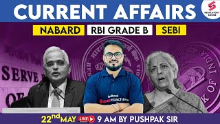 Finance Current Affairs for RBI SEBI NABARD  RBI Grade B General Awareness 2024  Pushpak Sir [upl. by Ayala]