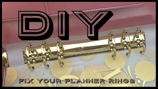 DIY  PlanNerd Tip Fixing Binder Rings [upl. by Savihc]