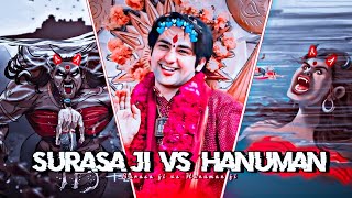 Surasa vs Hanuman ji âš¡ bhageshwar dham Sarkar ðŸŒº  Hanuman attitude status  Anjan bera [upl. by Eniarol]