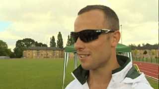 South African Paralympic runner Oscar Pistorius plans to make history at London 2012 Olympics [upl. by Stevy481]