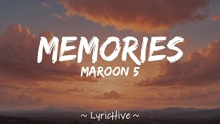 Maroon 5  Memories Lyrics 4K Lyric Video [upl. by Yedrahs]