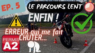 Je commence à maîtriser mon allure et mon chrono au PLATEAU  ✅️ PERMIS A2 [upl. by Donavon]