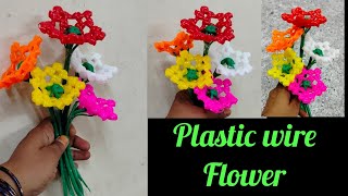 Plastic Wire Flower Making in Tamil [upl. by Tiffy]