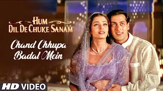 Chand Chupa Badal Mein 4K Hd Video Song  Alka Yagnik Udit Narayan  Salman Khan Aishwarya Rai [upl. by Awe]