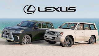 LEXUS LX570 vs LX470  BeamNG Drive [upl. by Wagner]