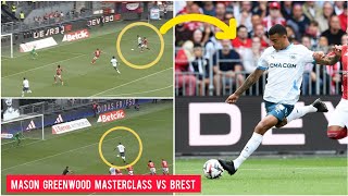 Mason Greenwood goals vs Brest Greenwood vs Brest Marseille vs Brest  greenwood debut [upl. by Eiten]