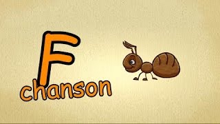 prononciation de lettres en français  lettre quotFchansonquot  Apprendre lalphabet en français [upl. by Magdau]