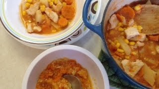 GUISO DE POLLO Recetas saludables para niños HechoxMamá [upl. by Llerrac]