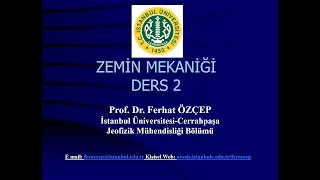 ZEMİN MEKANİĞİ DERS 2 [upl. by Isadora915]