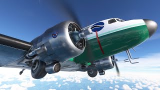 Max Altitude in the DC3 A Douglas DC3 Flight Experience in MSFS 2020 [upl. by Evy]