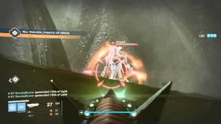 Destiny  Raze Lighter Exotic Sword Solo of Thalnok Fanatic of Crota [upl. by Ambros]