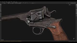 Webley Fosbery Substance Painter [upl. by Trinity]