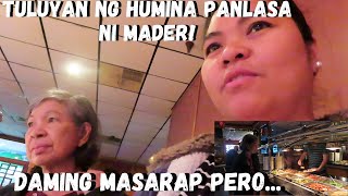 BUHAY AMERIKA HUMIHINA NA ANG PANLASA NI MADER NAGENJOY KAMI LAHAT SA EAT ALL YOU CAN FIRST TIME [upl. by Joselow774]