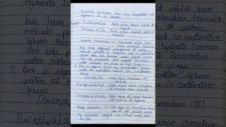 quotcoordinate chemistryquot class 12 chemistry notes viral studyforliving [upl. by Hillyer]