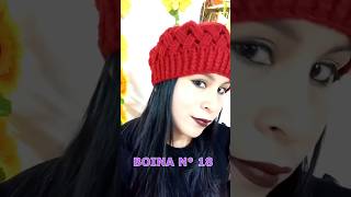 Boinas tejidas en crochet 🧶 knit tejidoamano videosdetejido ganchillo ganchillocreativo [upl. by Aner626]