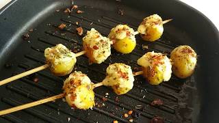 Cheesy Garlic Potatoes Recipe in Odia I Party Starter I roshniscuisine [upl. by Irrahs491]