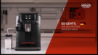 GAGGIA CADORNA MILK  SO GEHT’S DAS MILCHSYSTEM REINIGEN [upl. by Kcinnay]