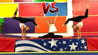 Ultimate Gymastics Challenge Ft Rebecca Zamolo Aussies Vs American [upl. by Seely]