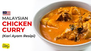 The BEST Malaysian Chicken Curry Kari Ayam Resipi  Recipe by Yum Lounge English [upl. by Fair]