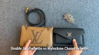 Louis Vuitton Double Zip Pochette 🤔 MylockMe Chain Pochette [upl. by Naomi]