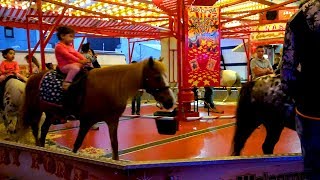 REAL Horses Carousel in Brussels Belgium [upl. by Karly]