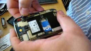 Blackberry Bold 9000  Stuck Roller Track Ball  Clean and Repair 22 [upl. by Olethea]