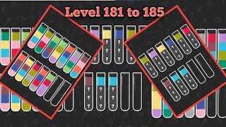 Water Sort Quest Level 181 to 185 Gameplay  Water Sort Quest Levels [upl. by Adnilrem106]