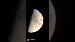 Observing the Moon  Slokey SkyWays tm 50080 Telescope  Hamburg  Deutschland halloween moon [upl. by Asilegna]