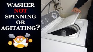 Washer Not Spinning  How to Reset Motor Easy [upl. by Arin]