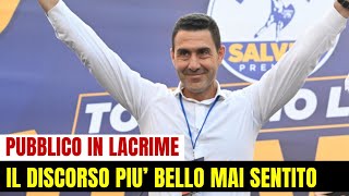 LA GENTE IN LACRIME PER IL BELLISSIMO DISCORSO DI VANNACCI VI DICO COSA [upl. by Nagah]