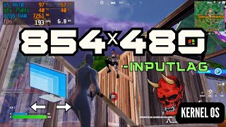 LA MEJOR RESOLUCIÓN ESTIRADA A 480P EN FORTNITE 2023  KernelOS v15 [upl. by Miche]