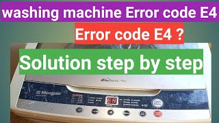 Washing machine error E4 [upl. by Adriane]