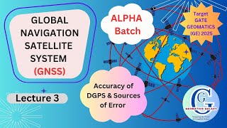 ALPHA BATCH Gate GE 2025 GNSS Class 3 DGPS Accuracy amp Sources of Error of DGPS Indian Scenario [upl. by Shandie721]