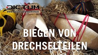 Biegen von Drechselteilen mit Michal Hanula  PremiumDrechselkurs  DICTUM Drechselwerkstatt [upl. by Ettellocin]