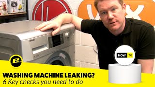 How to Identify Water Leaks on a Washing Machine [upl. by Nairot]