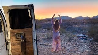 Finding the Arizona Sunrise  Solo Female Van Life [upl. by Asiil614]